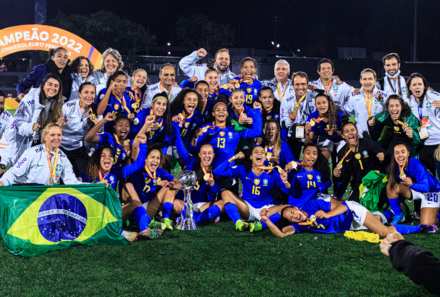 Brasil campeo do Sul-Americano Feminino Sub-17
